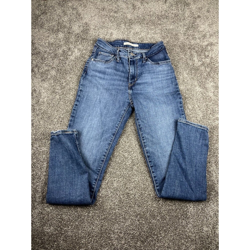 Womens Levi's 721 High Rise Skinny Stretch Jeans. Size 29‎ Blue measure 24x26